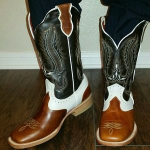 NEW Ladies Western Leather Boots -Herraduras d'Oro